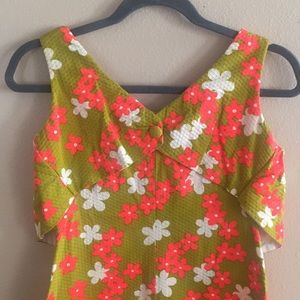 Long vintage floral dress
